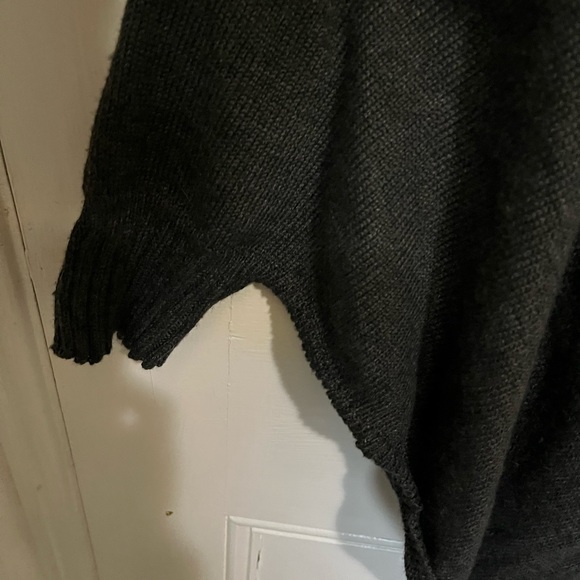 Shein l Dark Grey Poncho - Picture 2 of 5